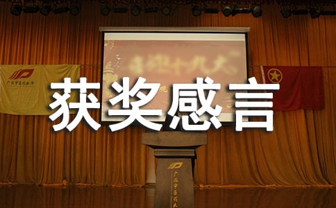書法比賽的獲獎感言3篇
