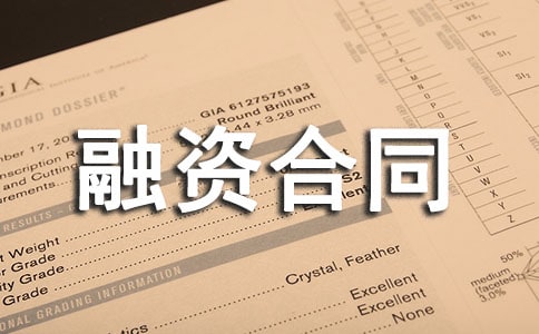 最新企業融資合同樣本