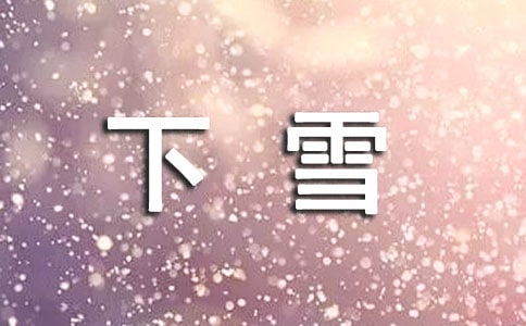 下雪優(yōu)秀作文