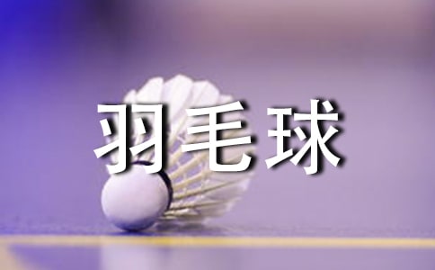 打羽毛球作文200字